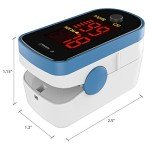CHOICEMMED Portable Finger Pulse Oximeter - Blue