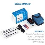 CHOICEMMED Portable Finger Pulse Oximeter - Blue
