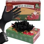 Black Nitrile Disposable Gloves - 50 Pack, Large
