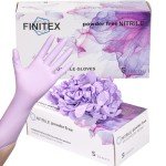 FINITEX Purple Nitrile Disposable Gloves - 100pcs