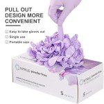 FINITEX Purple Nitrile Disposable Gloves - 100pcs