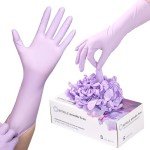 FINITEX Purple Nitrile Disposable Gloves - 100pcs