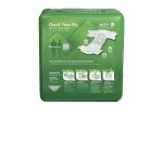 Medline FitRight OptiFit Extra+ Adult Diapers with leak stop guards, Disposable Incontinence Briefs with Tabs, Moderate Absorbency, Medium, 32"-44", 20 Count