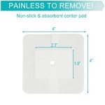 Feeding Tube Adhesive Wound Dressing Bandage, Pack of 10