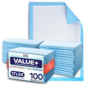 Absorbent Disposable Chucks Pads 100-Pack 17"x24