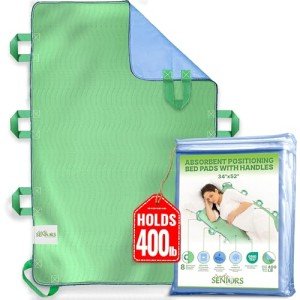 Washable Waterproof Incontinence Bed Pad with Handles