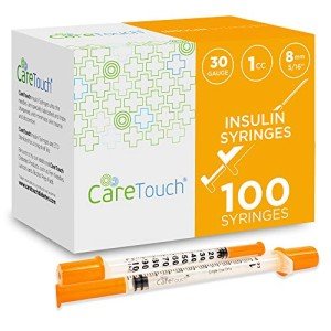 Care Touch Insulin Syringes | 30g 5/16" - 8 mm 1 cc (Pack of 100)