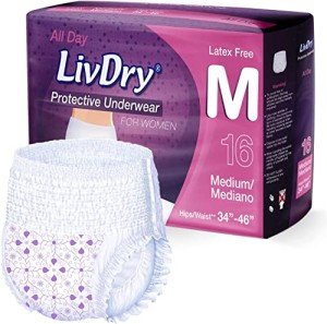 Livdry M Women's Adult Diapers, Ultimate Absorbency