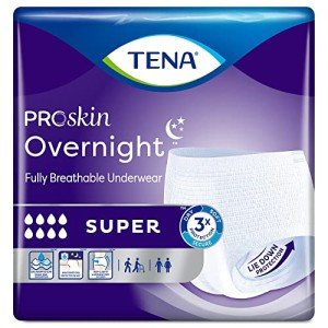 TENA ProSkin Overnight Super Absorbent Underwear, Large