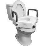E-Z Lock Raised Toilet Seat with Arm Handles