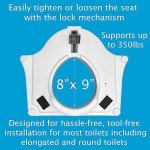 E-Z Lock Raised Toilet Seat with Arm Handles