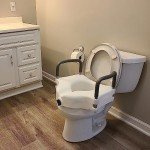 E-Z Lock Raised Toilet Seat with Arm Handles