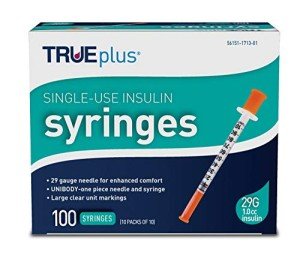 TRUEplus 29g Insulin Syringes 1.0cc 1/2" Pack