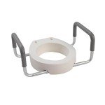 Drive Medical Premium Raised Toilet Seat with Arms