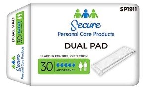 Incontinence Liners Moderate Absorbency 11 Inch Box of 30