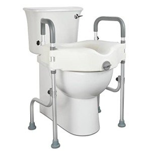 Heavy Duty 5-Inch Toilet Seat Riser with Handles