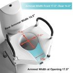 Heavy Duty 5-Inch Toilet Seat Riser with Handles