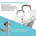 Heavy Duty 5-Inch Toilet Seat Riser with Handles