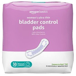 Amazon Basics Women's Incontinence Pads, 30 Count