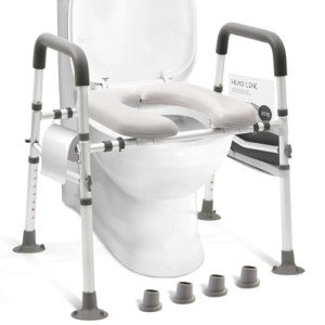 Heavy Duty Raised Toilet Seat with Handles