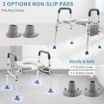 Heavy Duty Raised Toilet Seat with Handles