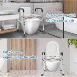 Heavy Duty Raised Toilet Seat with Handles