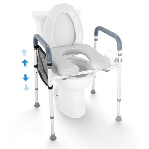 VEVOR Adjustable Raised Toilet Seat for Elderly