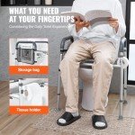 VEVOR Adjustable Raised Toilet Seat for Elderly