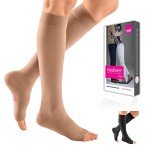 Calf High Compression Stocking, 30-40 mmHg, Open Toe