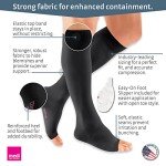 Calf High Compression Stocking, 30-40 mmHg, Open Toe