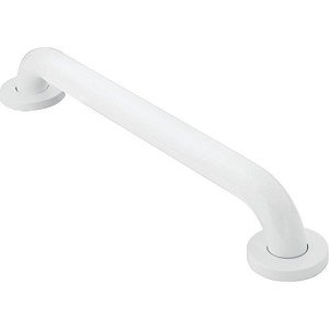 Moen 24-Inch White Shower Grab Bar for Safety