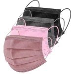 ZIYE 100 Pcs Multicolor Disposable Face Masks