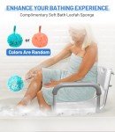 Tocebe Adjustable Shower Chair with Backrest and Armrests