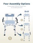 Heavy Duty Adjustable Shower Chair for Seniors