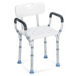 OasisSpace Heavy Duty Adjustable Shower Chair with Arms