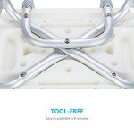 OasisSpace Heavy Duty Adjustable Shower Chair with Arms