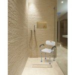 OasisSpace Heavy Duty Adjustable Shower Chair with Arms
