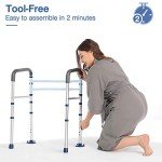 Adjustable Toilet Safety Rails for Seniors