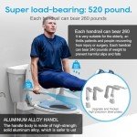 Heavy Duty Toilet Safety Rails for Seniors