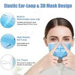 100 Pcs Blue 3-Ply Earloop Face Masks