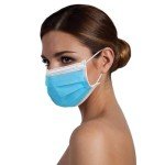 ForPro 3-Ply Disposable Ear Loop Face Masks - 50 Count