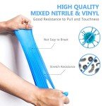 Squish Blue Vinyl Exam Gloves, Powder Free, 100 Pack