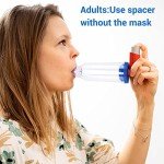 Handheld Inhaler Spacers with 2 Masks