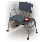 Adjustable Height Transfer Bench for Seniors and Disabled