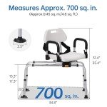 RESTISLAND Swivel Shower Chair with Pivoting Arms