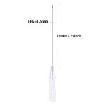 14G Sterile Disposable Piercing Needles - Stainless Steel