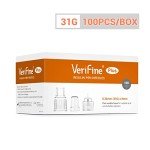 Verifine 31G 8mm Insulin Pen Needles, 100 Pack