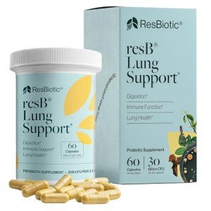 Resbiotic Lung Support Probiotic Supplement - 60 Capsules