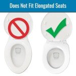 HealthSmart Enhanced Comfort 5" Raised (Round) Toilet Seat Riser | 3 Slip Resistant Pads | FSA/HSA Eligible | Toilet Seat Risers for Seniors | Padded Toilet Seat Elevation | 15.7 x 15.2 x 6.1