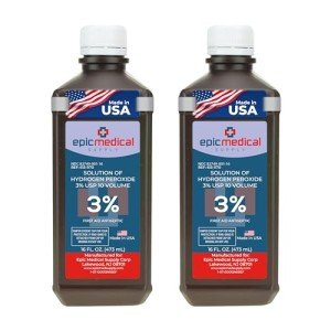 Hydrogen Peroxide Solution 3% - 16 oz (Pack of 2)